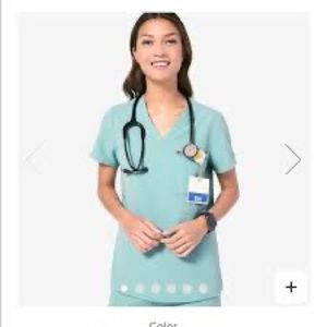 Sea glass Figs scrubs-one pocket top size large excellent used condition